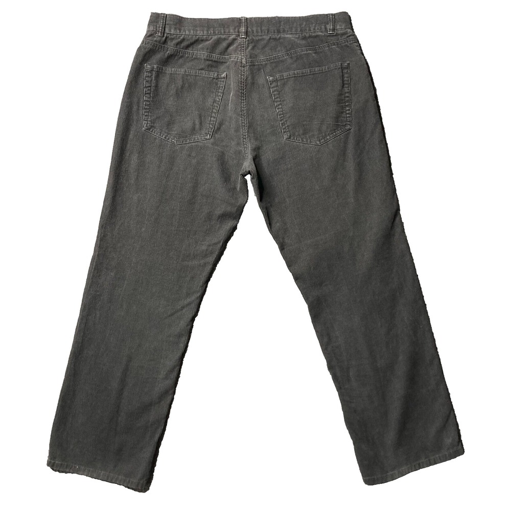 Tommy Hilfiger Corduroy Pants Mens 34x30 Relaxed Straight Leg Retro Trouser Gray